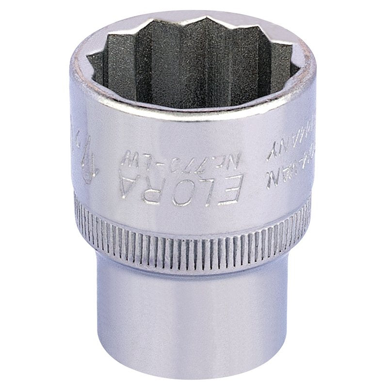 Elora Whitworth Bi-Hexagon Socket, 1/2" Sq Dr 1/2" Standard Length 24856