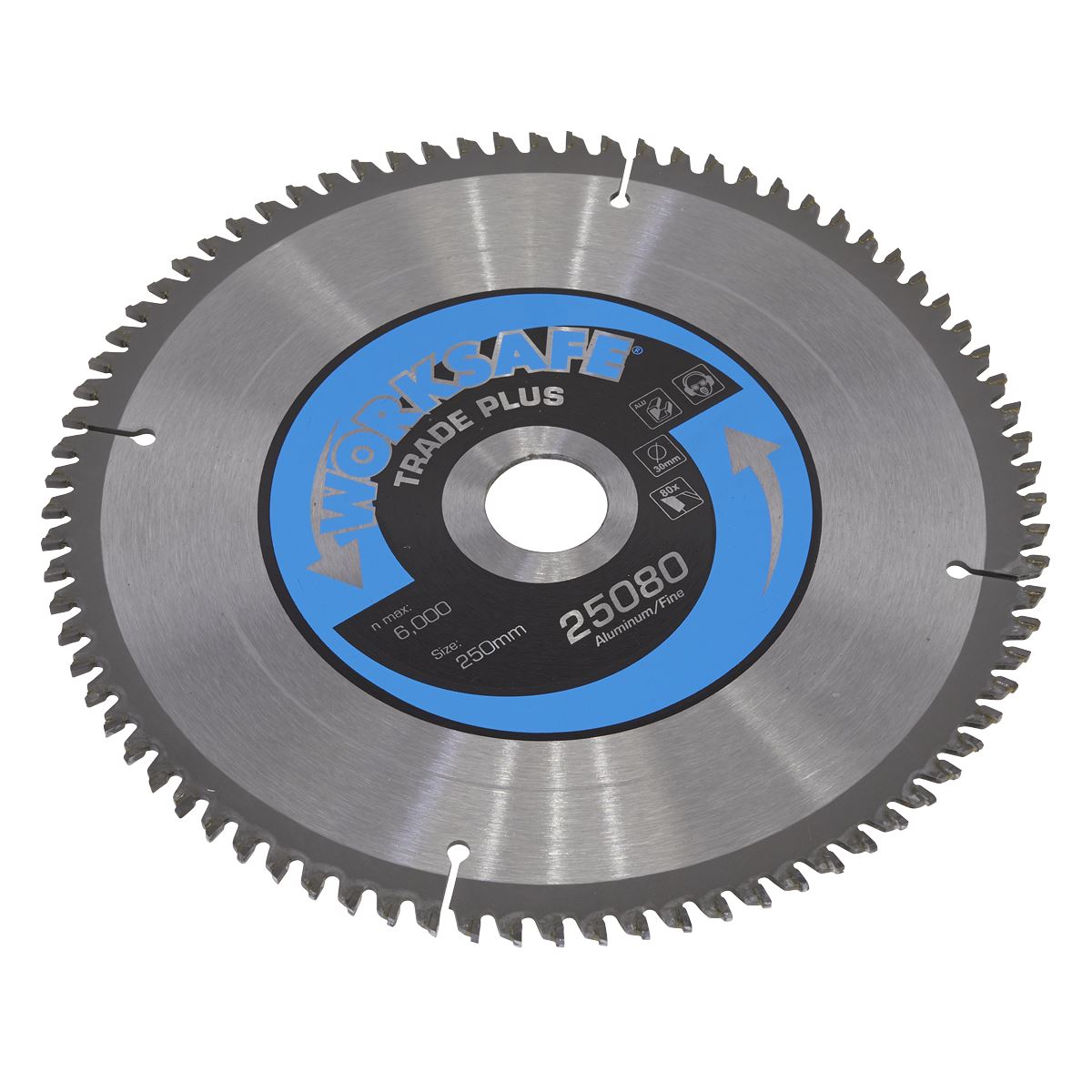 Sealey Aluminium Cutting TCT Saw Blade �250 x 30mm - 80tpu 25080/Ali