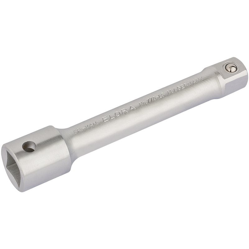 Elora 1/2"D 125mm Extension Bar Spring Loaded Hardened Tempered Chrome 25440