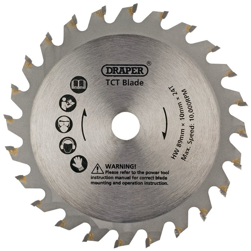 89mm TCT Blade for Draper Storm Force® Mini Plunge Saw