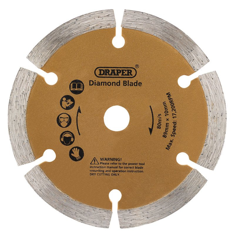 Draper 89mm Diamond Blade for Draper Storm Force Mini Plunge Saw 25976