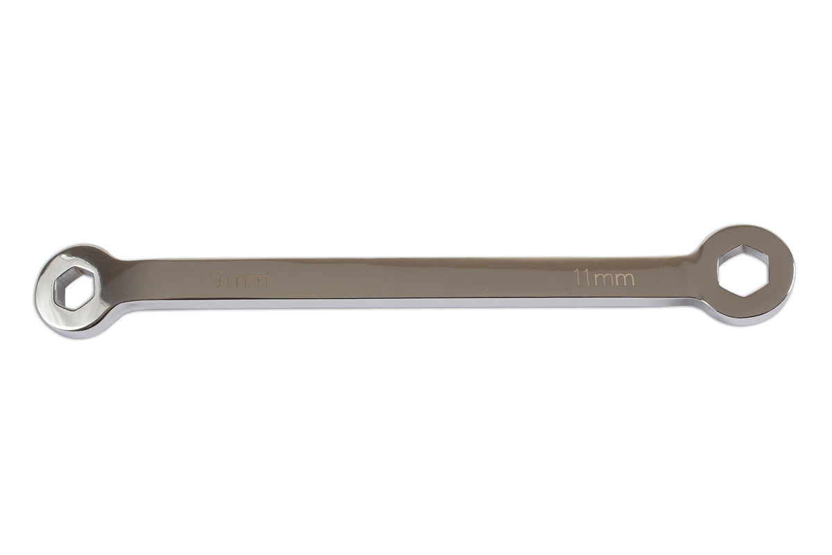 Laser Tools Brake Spanner 9mm Hex x 11mm Hex 2601
