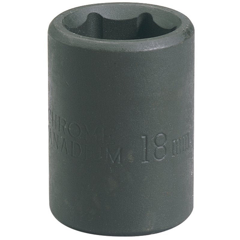 Draper Expert 18mm 1/2"D Impact Socket 6 Point Standard Length HI-TORQ 26886
