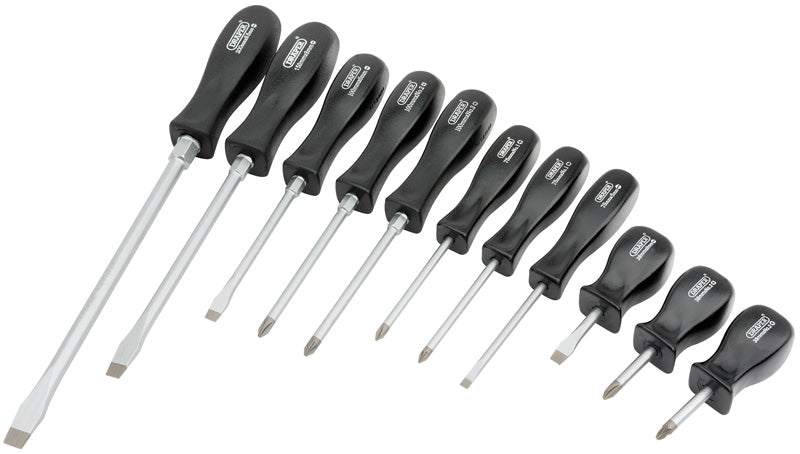 Draper Mechanic's Screwdriver Set 11 Piece Square Handles 27030