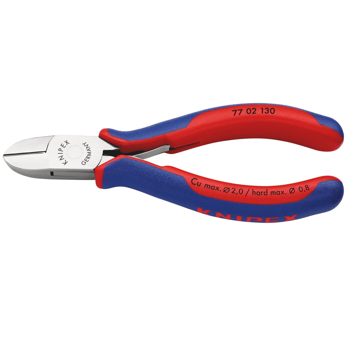 Knipex Bevelled Flush Cut Electronics Diagonal Cutters 130mm 77 02 130
