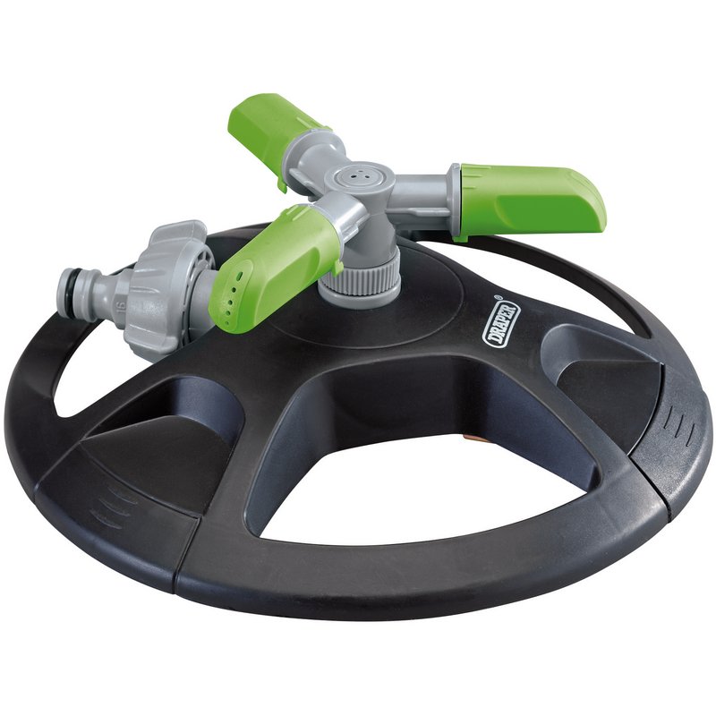 Draper Revolving 3-Arm Sprinkler coverage up to a radius of 5.8M 27757
