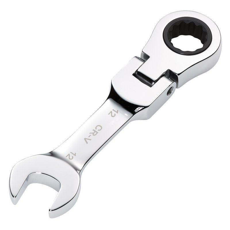 Draper 12mm Metric Stubby Flexible Head Ratchet Combination Spanner 27968