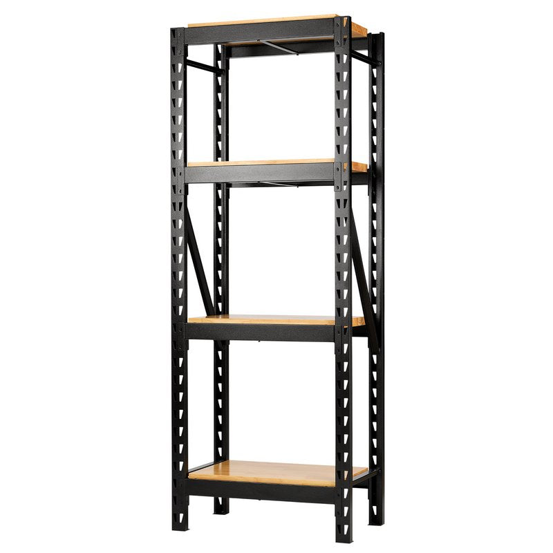 BUNKER 21 Piece Modular 4 Tier Racking with Hardwood Shelving 750mm 27978