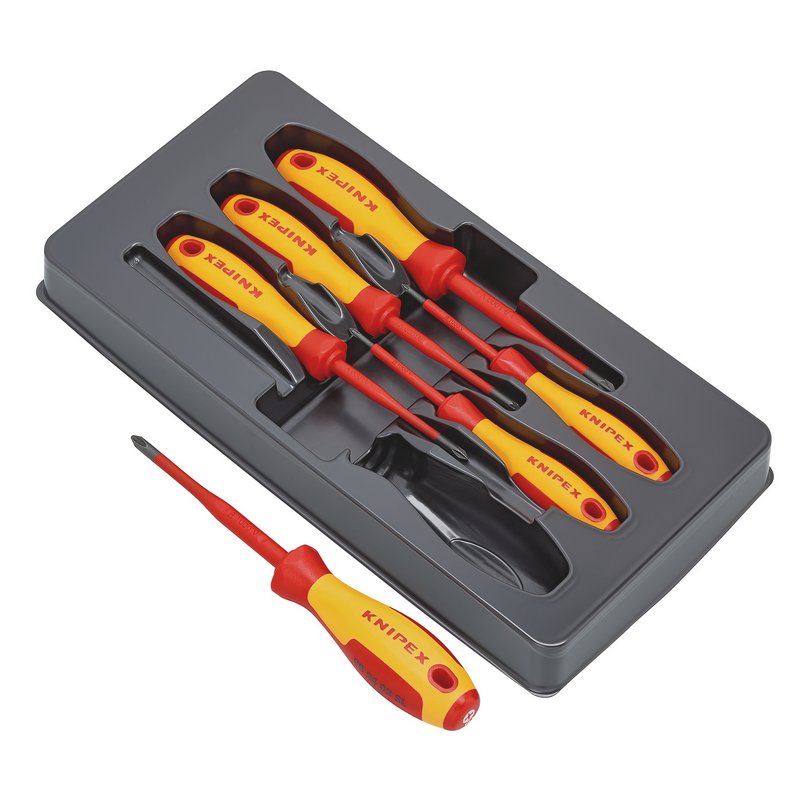 KNIPEX V03 VDE Insulated Phillips Pozidriv Screwdriver Set 00 20 12