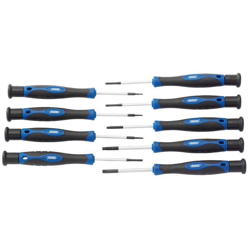 Draper Torx Star Precision Screwdriver Set 9 Piece Soft Grip Handles 28117
