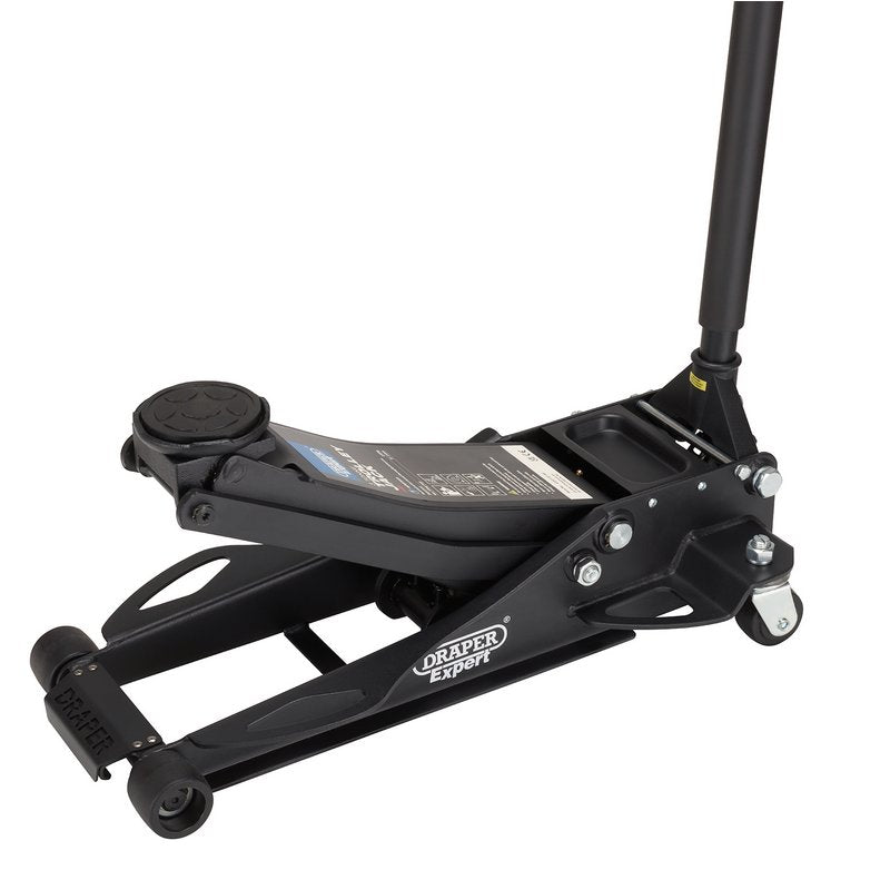 Draper Expert 3 Tonne Black Low Profile Fast Lift Garage Trolley Jack 28464