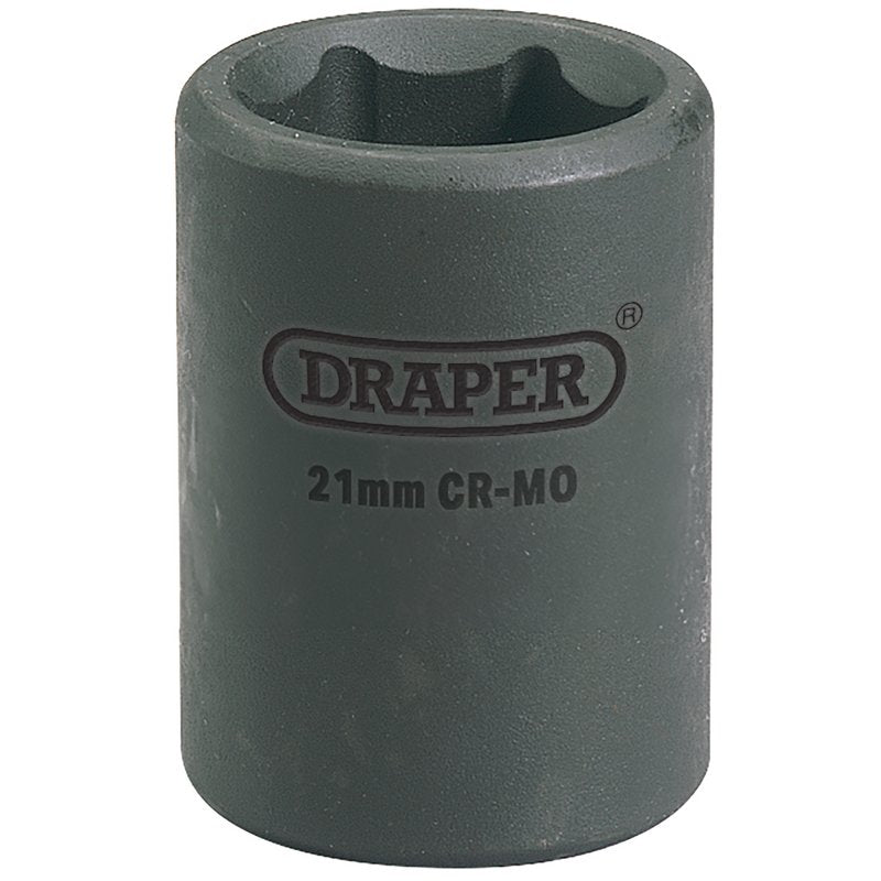 Draper Expert 21mm 1/2"D Impact Socket 6 Point Standard Length HI-TORQ 28511