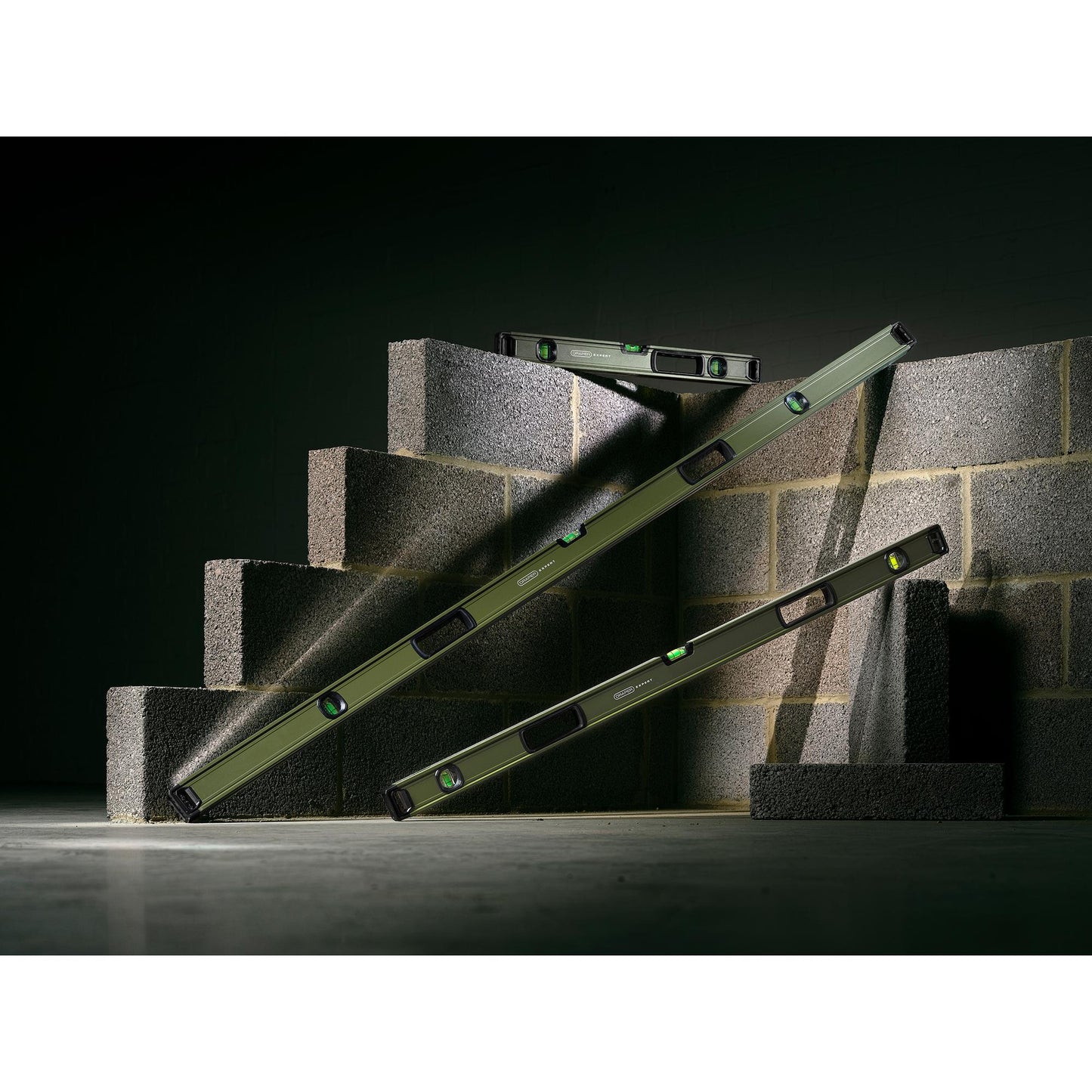 Draper Expert Aluminium Box Spirit Level Set & Bag 3Pc 600 1,200 1,800mm 29006