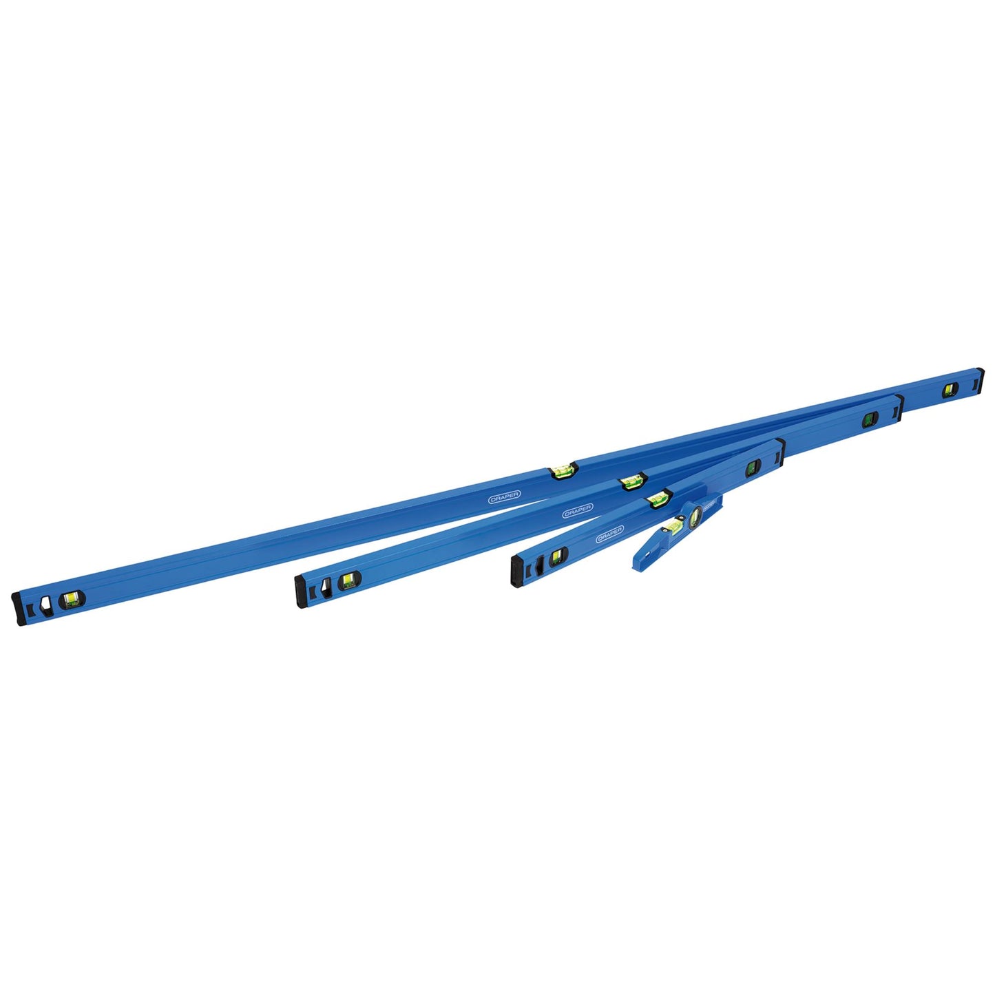 Draper Box & Torpedo Spirit Level Set 4 Piece 250mm 600mm 1200mm 1800mm 29068