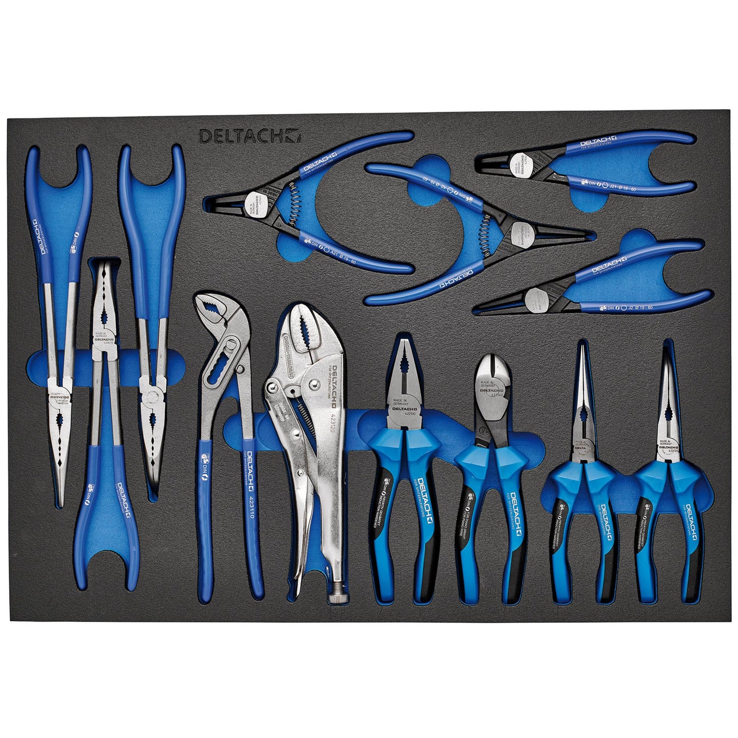 BUNKER 13 Piece Plier Set in EVA Foam Inlay L 565 x W 397 x H 35mm 29582
