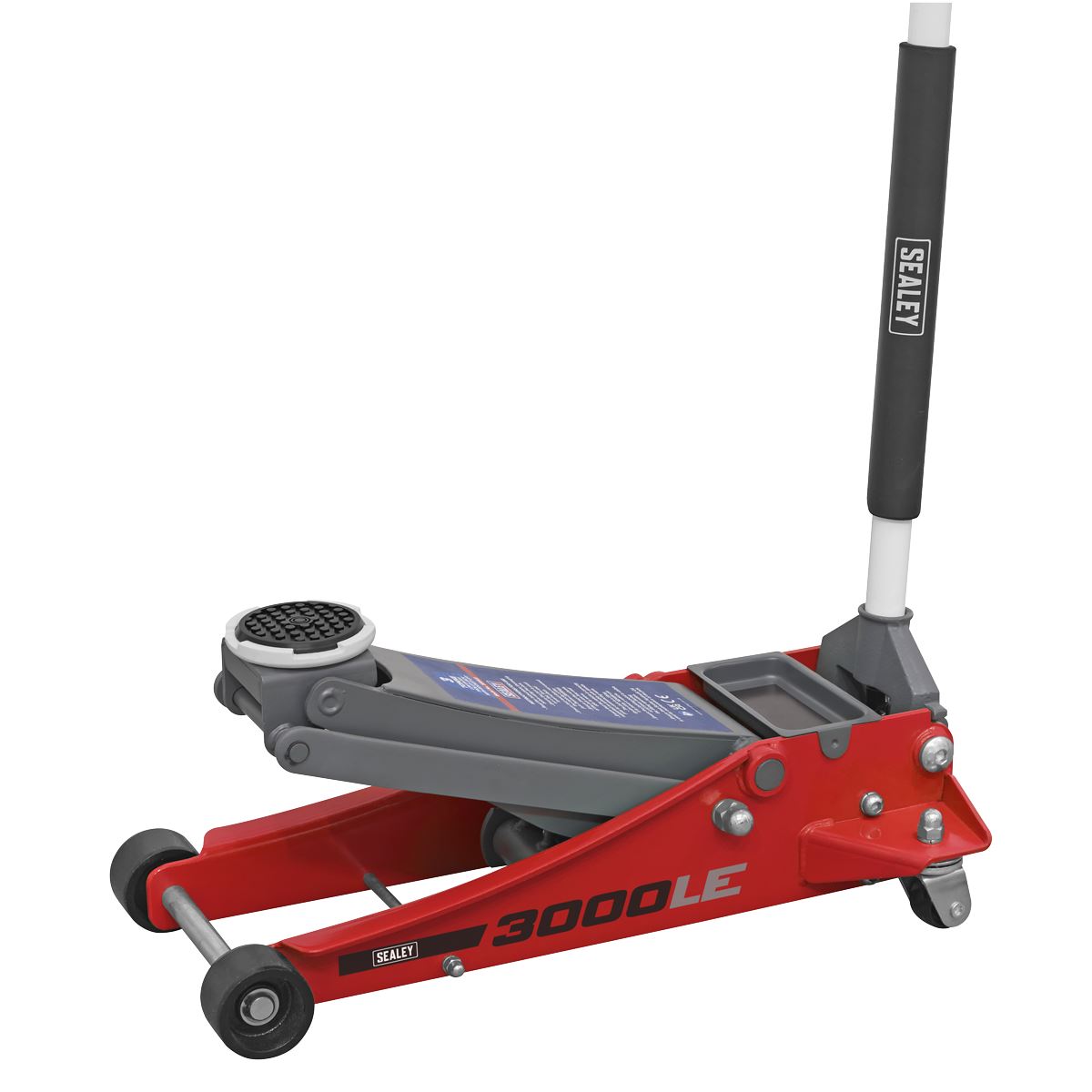 Sealey Trolley Jack 3 Tonne Low Profile Rocket Lift Red 3000LE