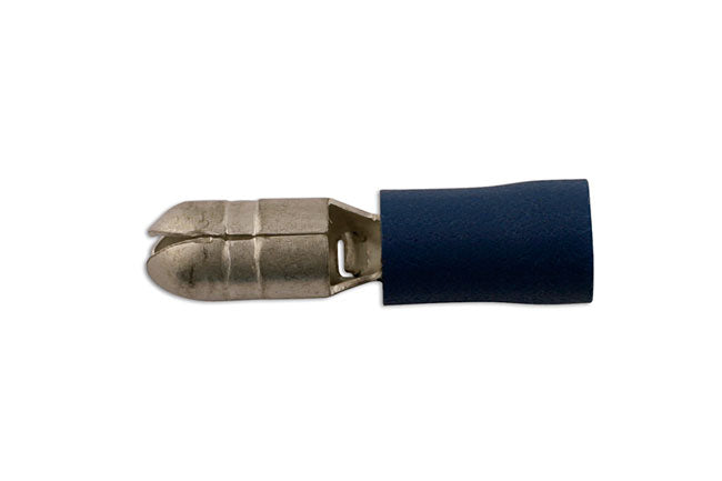 Connect Blue Male Bullet 4.0mm 100pc 35176
