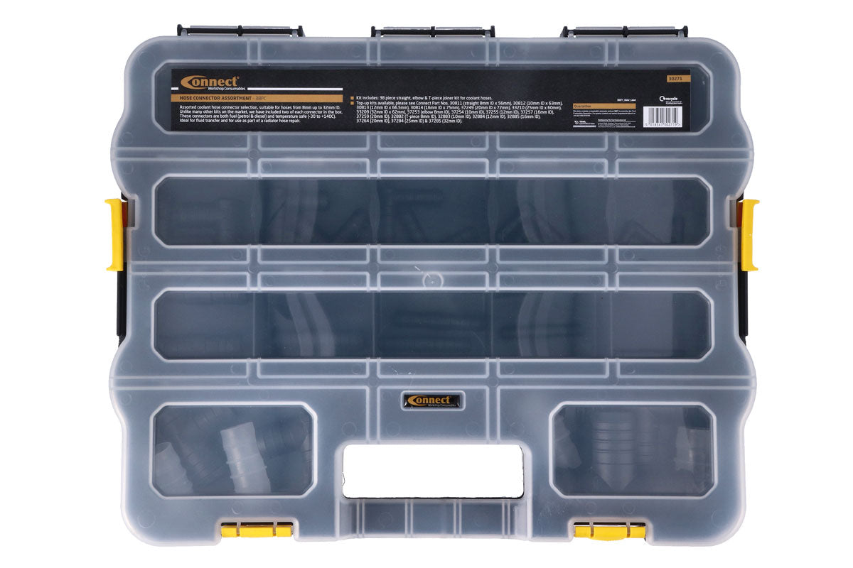 Connect Petrol & Diesel Connector Assortment 38pc From 8mm up to 32mm 30271