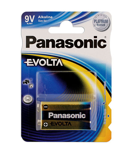 Connect Pansonic Evolta PP3 9V Battery 1pc x 12 30649