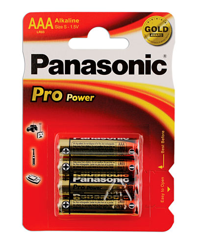 Connect Panasonic Pro Power AAA Battery 4pc 30664