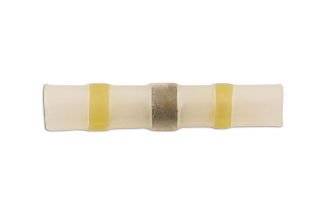 Connect 30689 Yellow Heat Shrink Mini Butt Connector - Pack 100