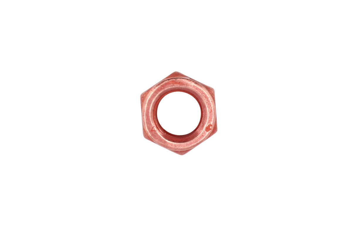 Connect Copper Flashed Nut Slotted Lock M8 x 1.25 x 12mm Hex 5pc 30736