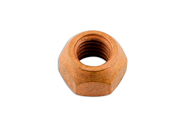 Connect Copper Flashed Nut M8 x 1.25 x 13mm Hex 50pc 31564