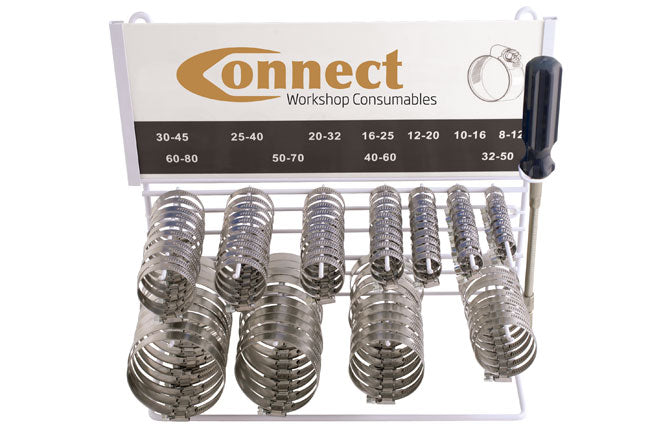 Connect Hose Clip Rack with Hose Clip Driver 110pc 31709