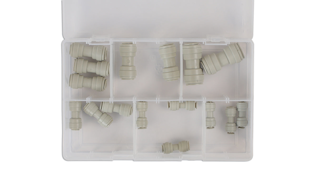 Connect Assorted Imperial Push-Fit Couplings, Straight 16pc 31898