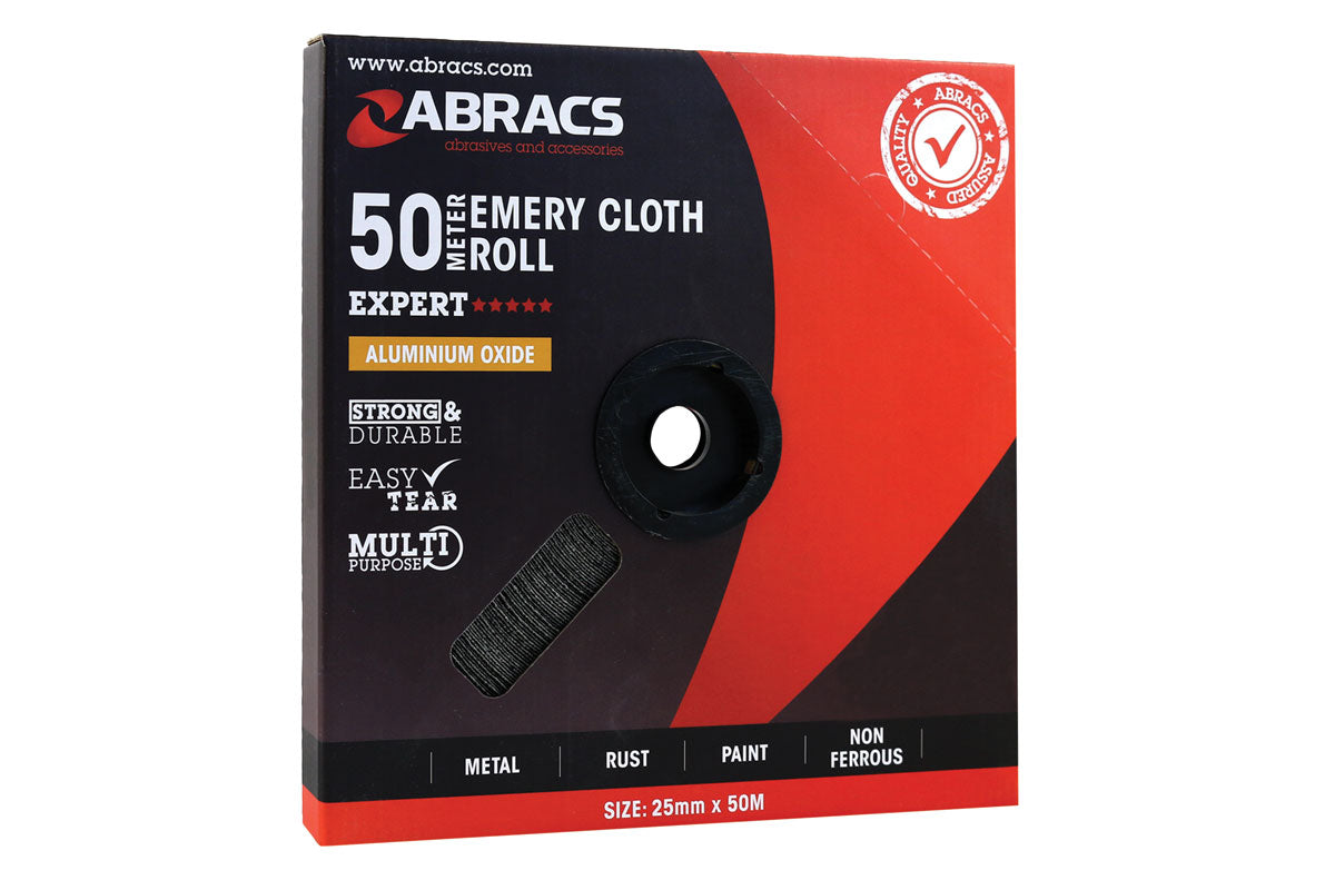 Connect Abracs Emery Roll 25mm x 50m x P60 1pc 32148