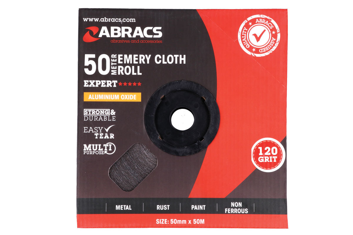 Connect Abracs Emery Roll 50mm x 50m x P80 1pc 32151