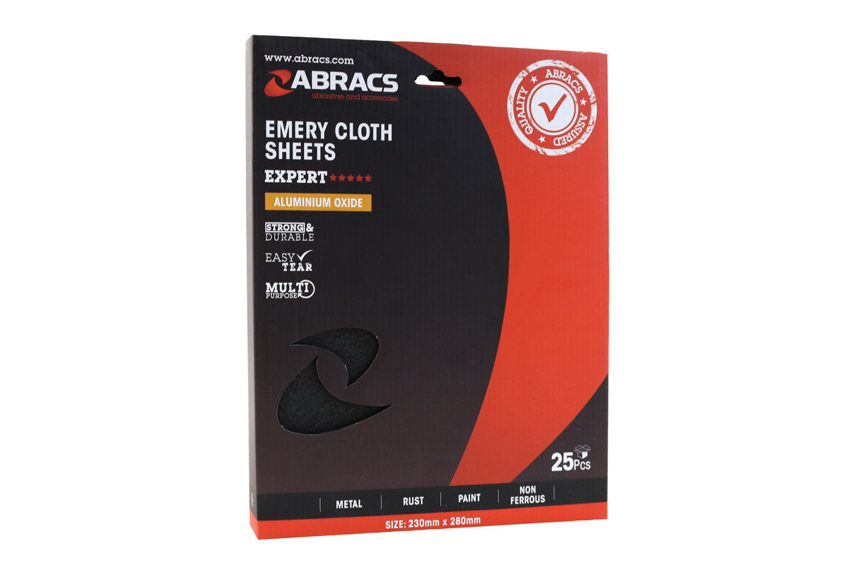 Connect Abracs Emery Sheets P80 25pc 32155