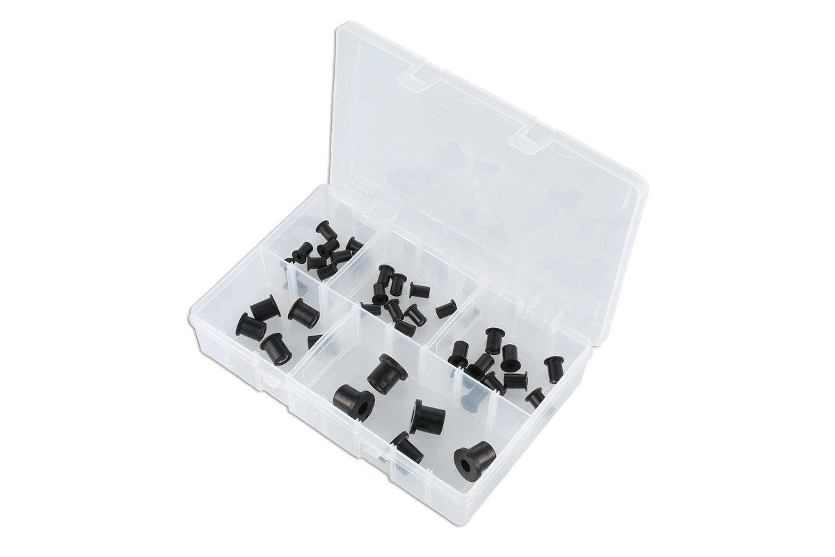 Connect Assorted Rubber Metal Expanding Well Nut Insert Set 40pc 32452