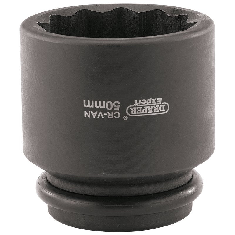 Draper 50mm Ford Hub Nut Socket 3/4"D 12 Point Standard Length 33319