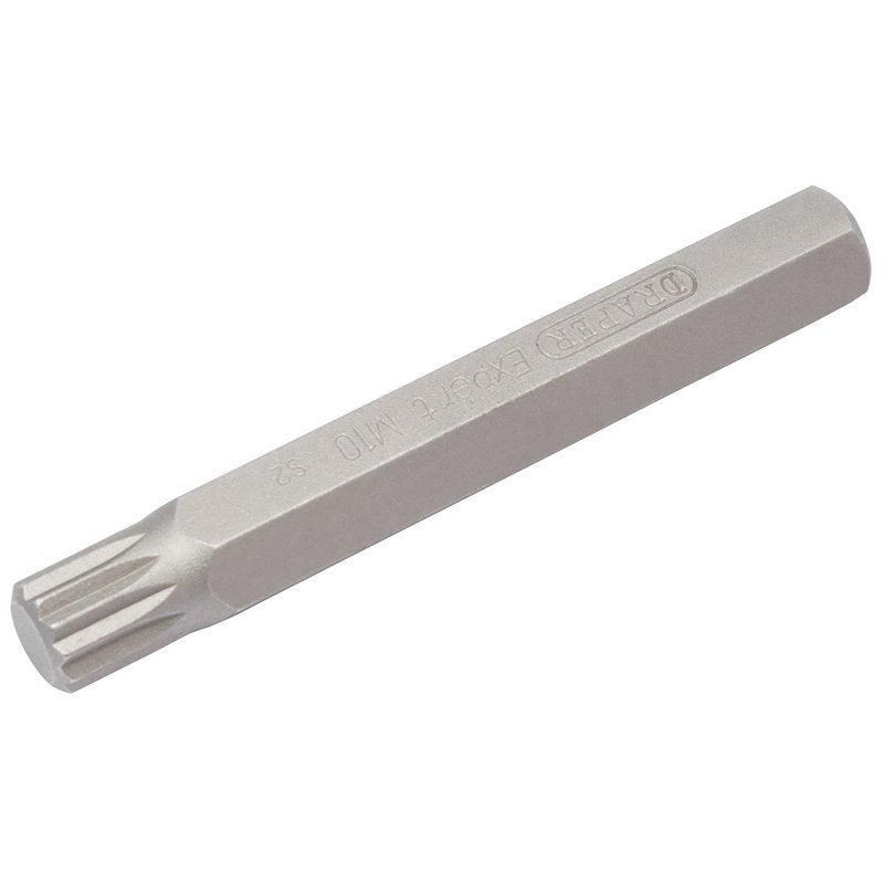 Draper M10 x 75mm Spline 10mm Insert Bit for Mechanic's Bit Sets 33348