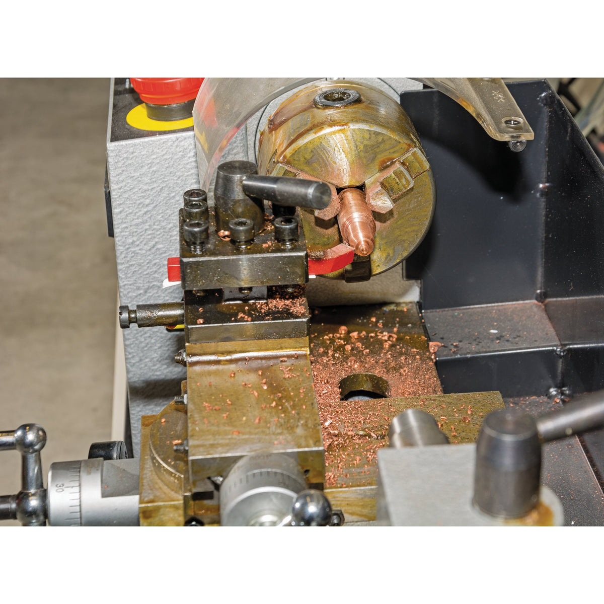 Draper Variable Speed Metal Work Lathe 230V 250W 3 Jaw Chuck Capacity 80mm 33893