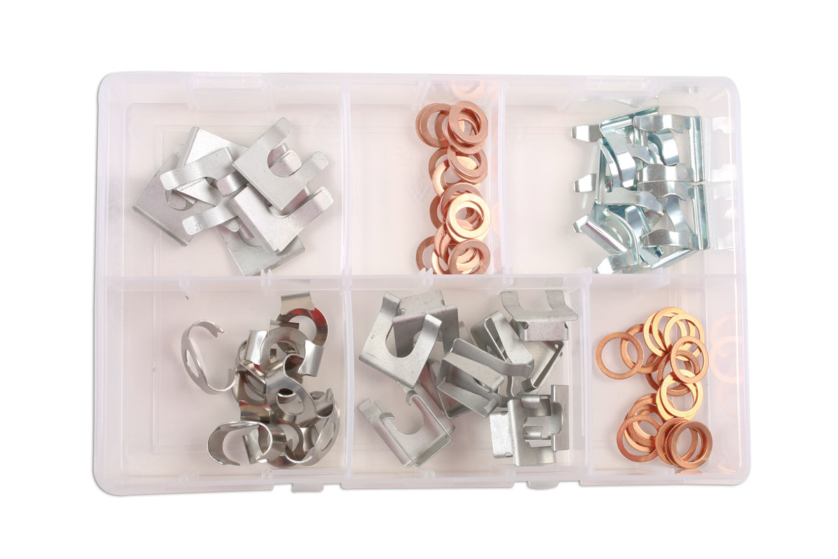Connect Assorted Brake Hose Clips 15 - 28mm 80pc 34157