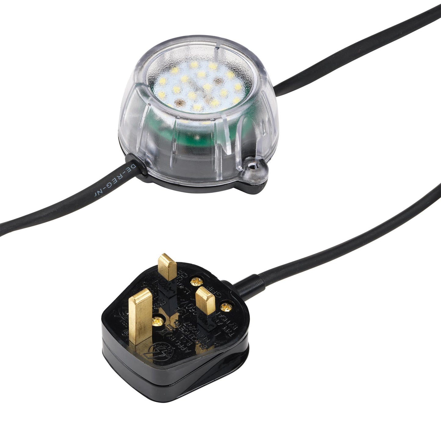 Defender E89353 230V 50W Heavy Duty LED Encapsulated Festoon String Lights, 22m