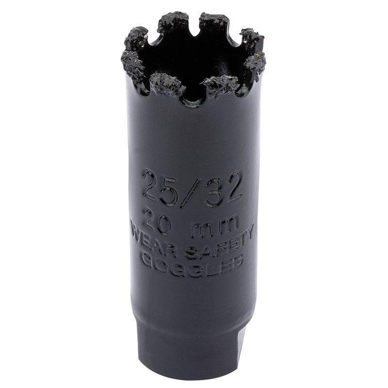 Draper Tungsten Carbide Grit Hole Saw 20mm Welded Tungsten Grit Rim 34866