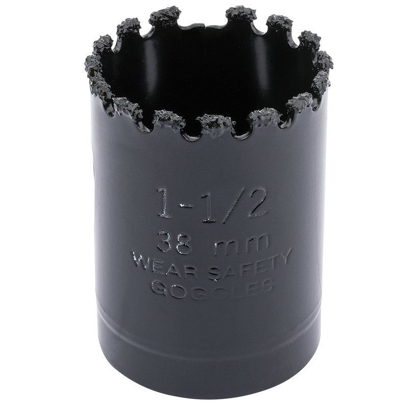 Draper Tungsten Carbide Grit Hole Saw 38mm Welded Tungsten Grit Rim 34892