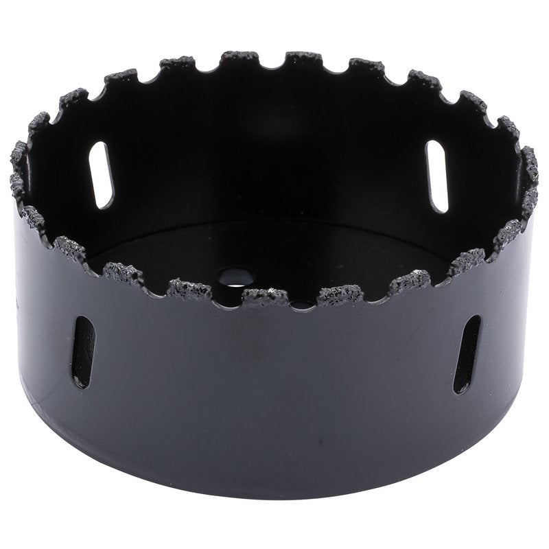 Draper Tungsten Carbide Grit Hole Saw 102mm Welded Tungsten Grit Rim 34967