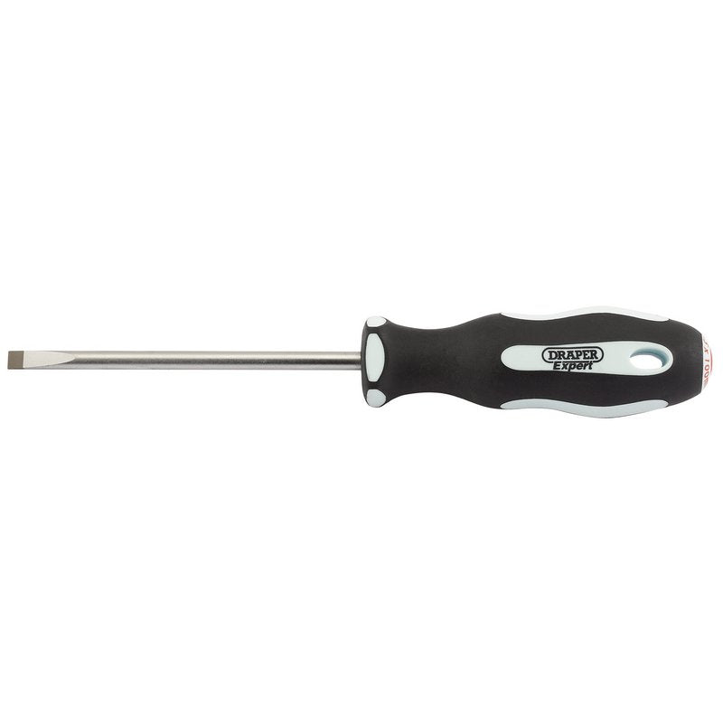 Draper Plain Slot Soft Grip Parallel Tip Screwdriver 5.5 x 100mm 34973
