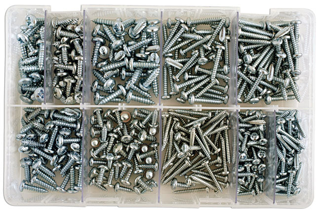 Connect Assorted Self Tapping Pan Pozi Screws 4-10 Box 700pc 35000