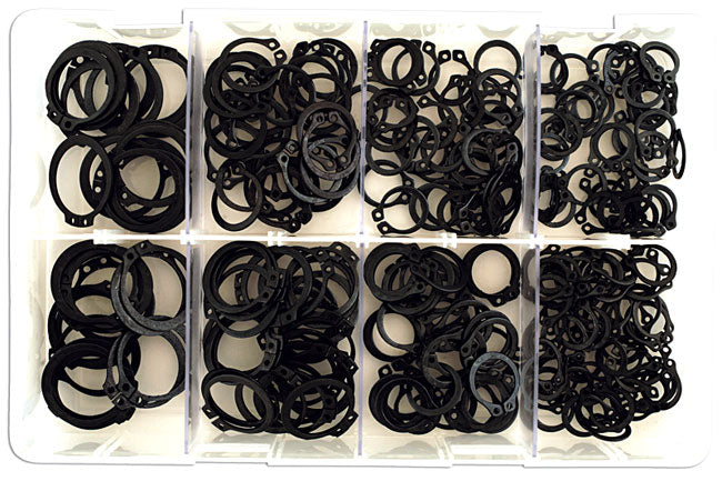 Connect Assorted External Metric Circlips Box 250pc 35005