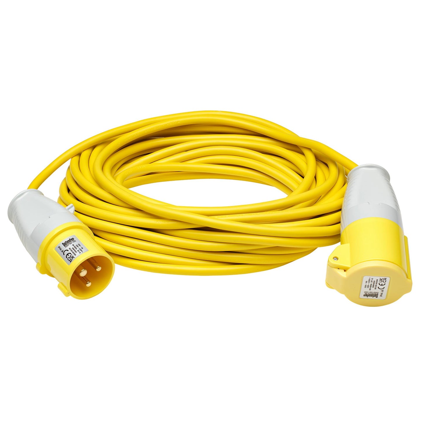 Defender E85111 Extension Lead, Yellow, 1.5mm², 16A, 14m