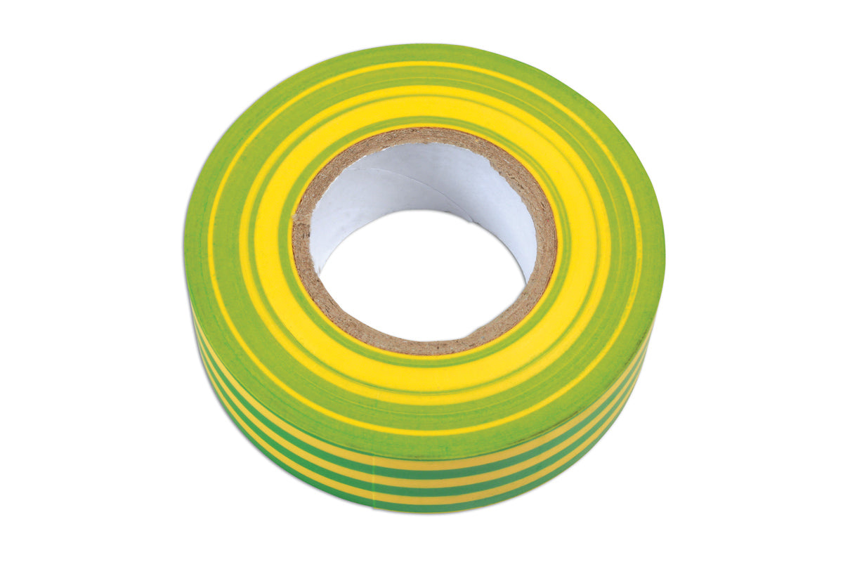 Connect Green & Yellow PVC Insulation Tape 19mm x 20m 1pc 36891
