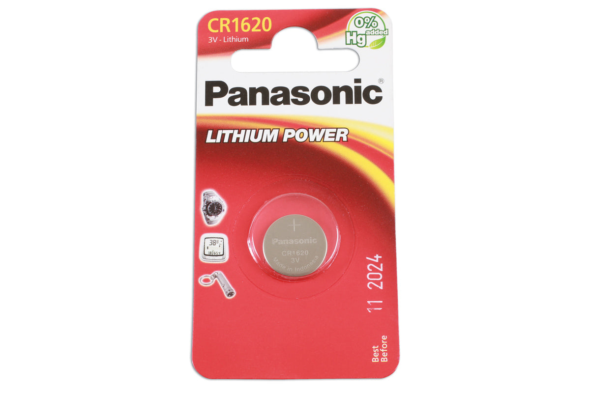 Connect Panasonic Coin Cell Battery CR1620 1pc 36906