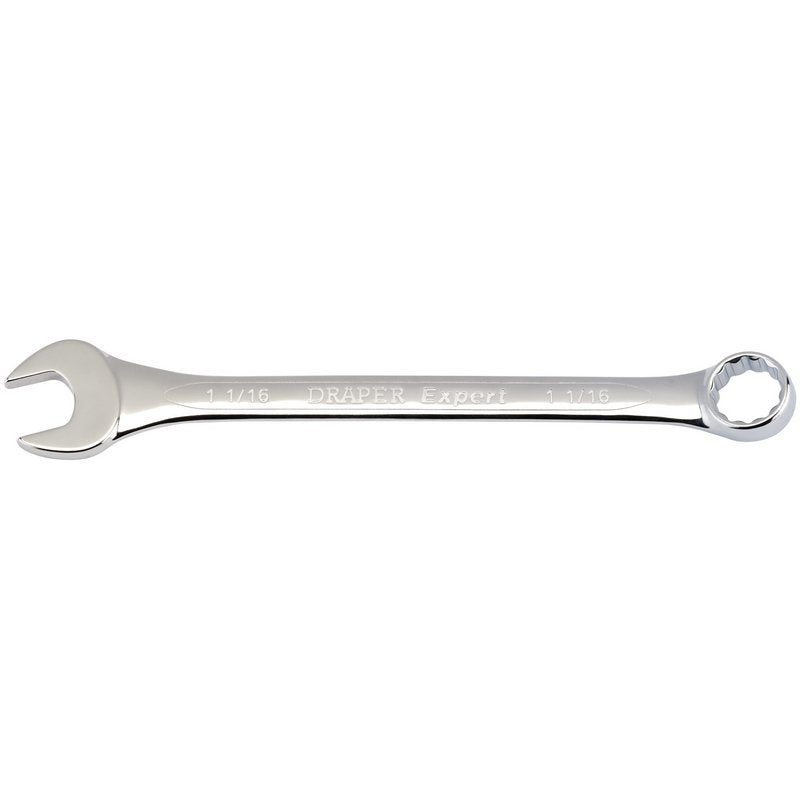 Draper Imperial Combination Spanner 1.1/16" Chrome Plated Offset Jaw 15° 36935