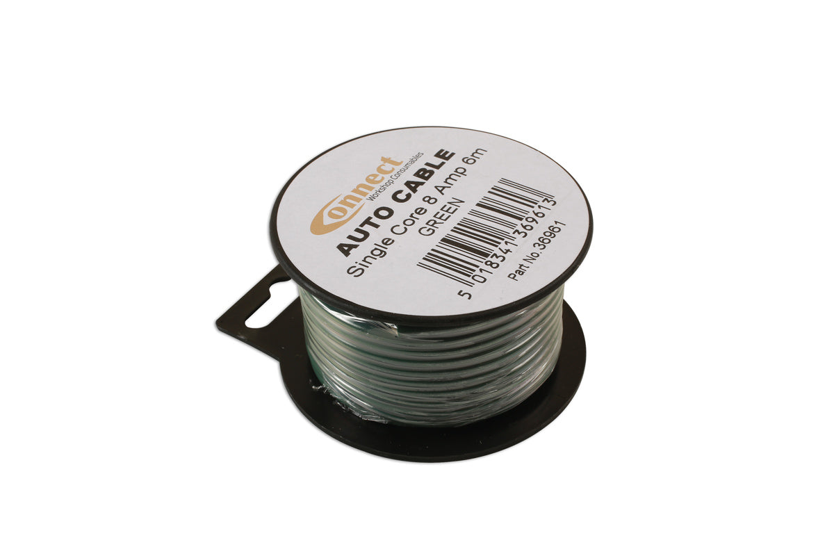 Connect Green Single Core Auto Cable 14/0.30 6m 36961