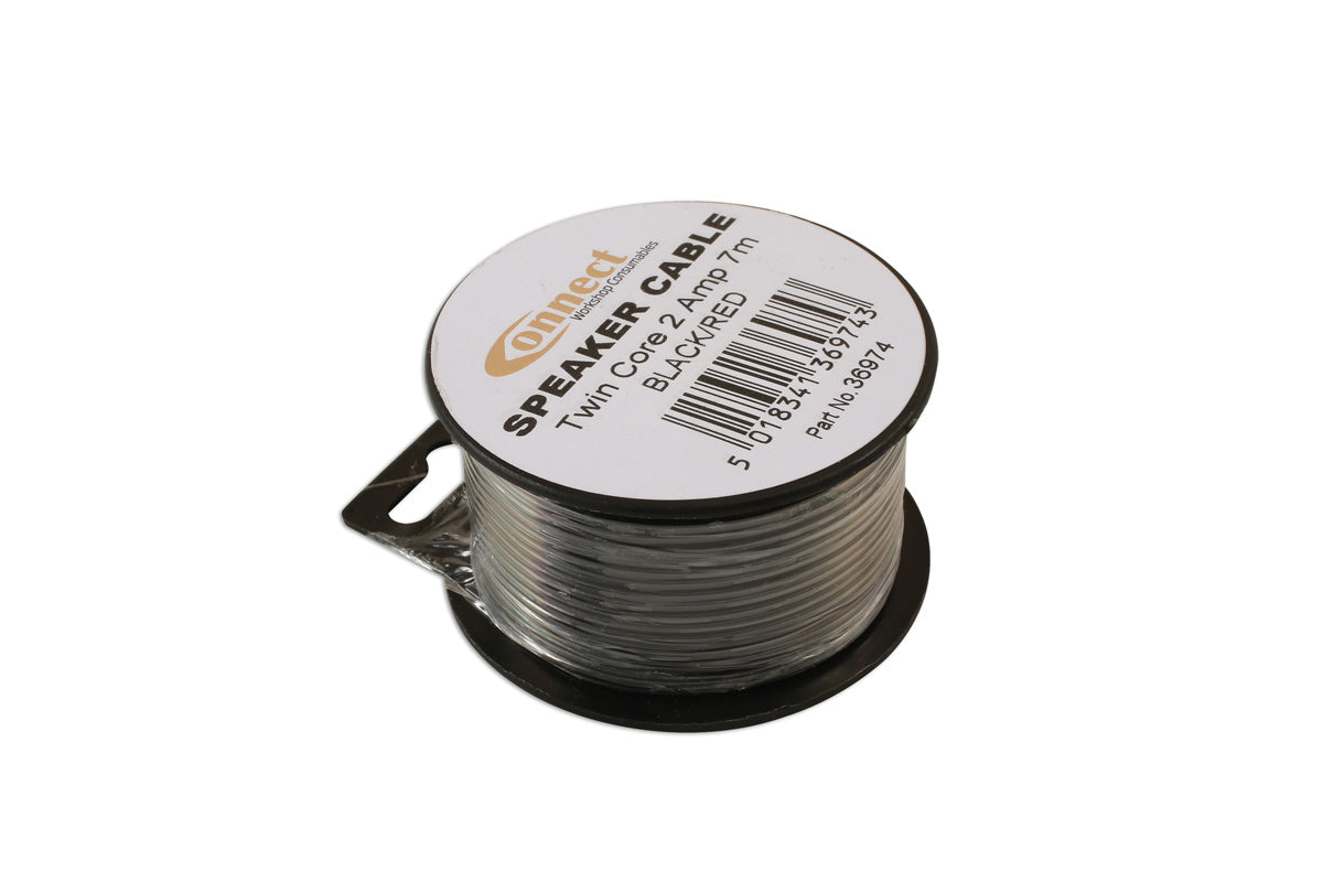 Connect Mini Reel Automotive Twin Speaker Cable 2 x 12/0.20 7m 36974